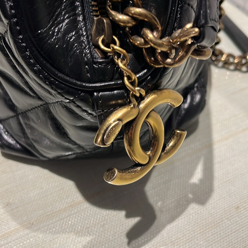 CHANEL CC GHW Chain Hand Shoulder Bag Calfskin Leather#18207685 Black - Picture 4 of 15